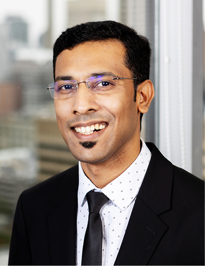 Headshot of Vikash Cherian, MBA, B.Com.  (He, him) border=